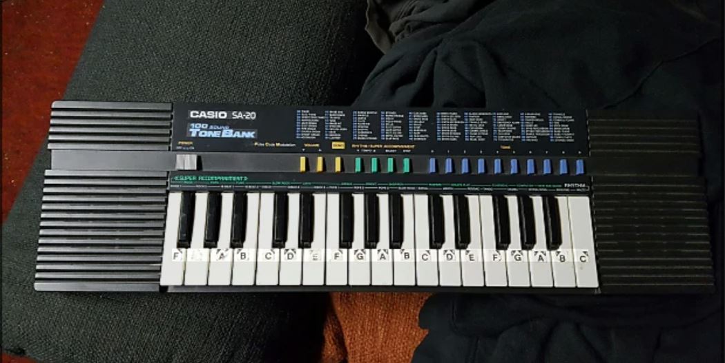 casio sa-20 casio sa-20 vintage keyboard
