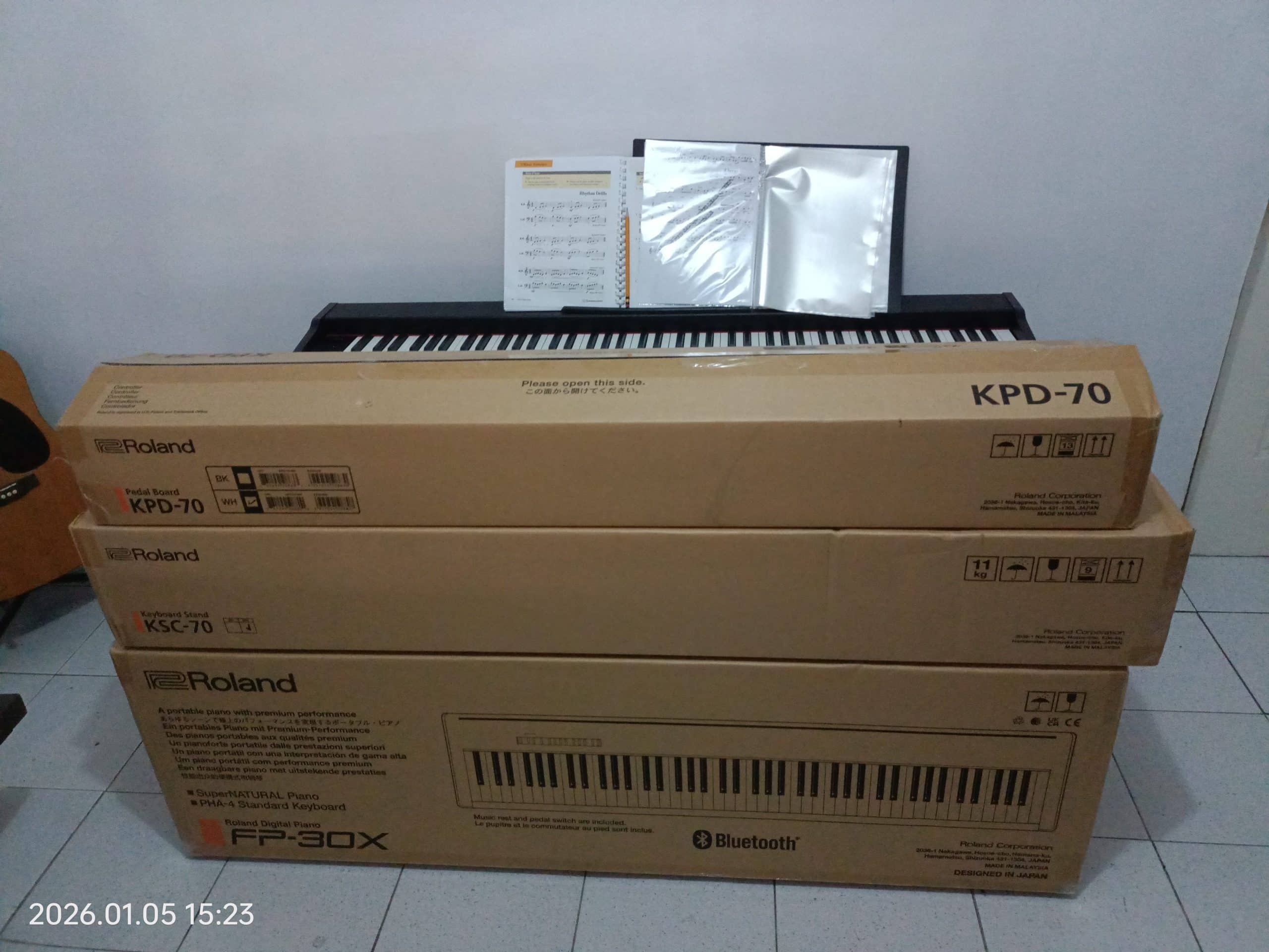 shopee parcel piano yupangco music roland fp-30x ksc-70 kpd-70